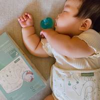 讓寶寶跟媽媽都能睡好覺的神器<Miniland 有機棉寶寶肚圍>