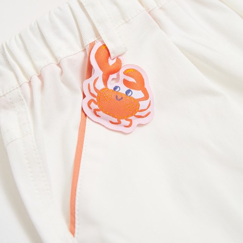 海洋守護隊螃蟹短褲 (白色)