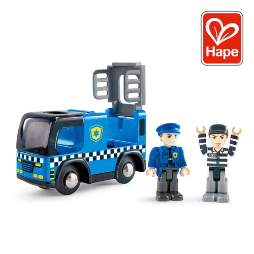 德國Hape 警笛玩具車組-消防/警車(2款選擇)