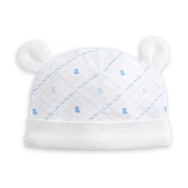 早產兒專用造型熊耳帽-2入(鋅纖維)