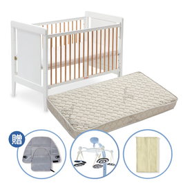經典白色大床+獨立筒嬰兒彈簧床墊
