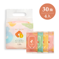 CHIC BASICS純水柔濕巾30抽(4入/組)