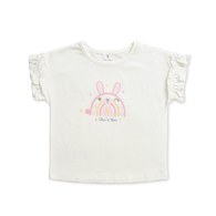 彩虹兔短袖圓領衫 (鋅纖維布)
