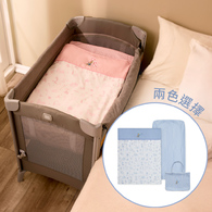 Joie kubbie sleep 嬰兒床+夢境比得兔床邊床三件式床組(含被子、床包、提袋)