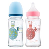 晶透實感寬口玻璃奶瓶(240ML)