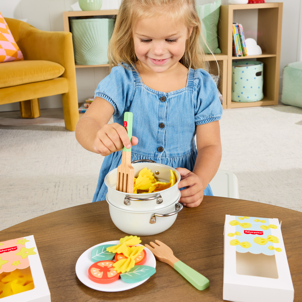 費雪木製玩具義大利麵鍋廚組 費雪木製玩具義大利麵鍋廚組